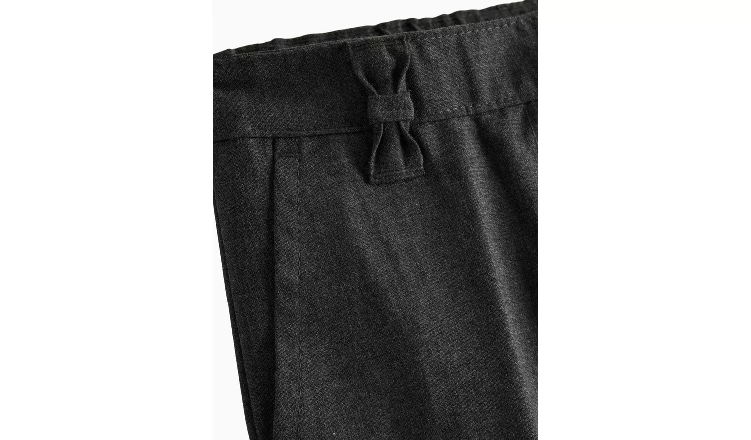 2 Pack Girls Grey Trousers with Reinforced Knees & Extendable Hem5 years