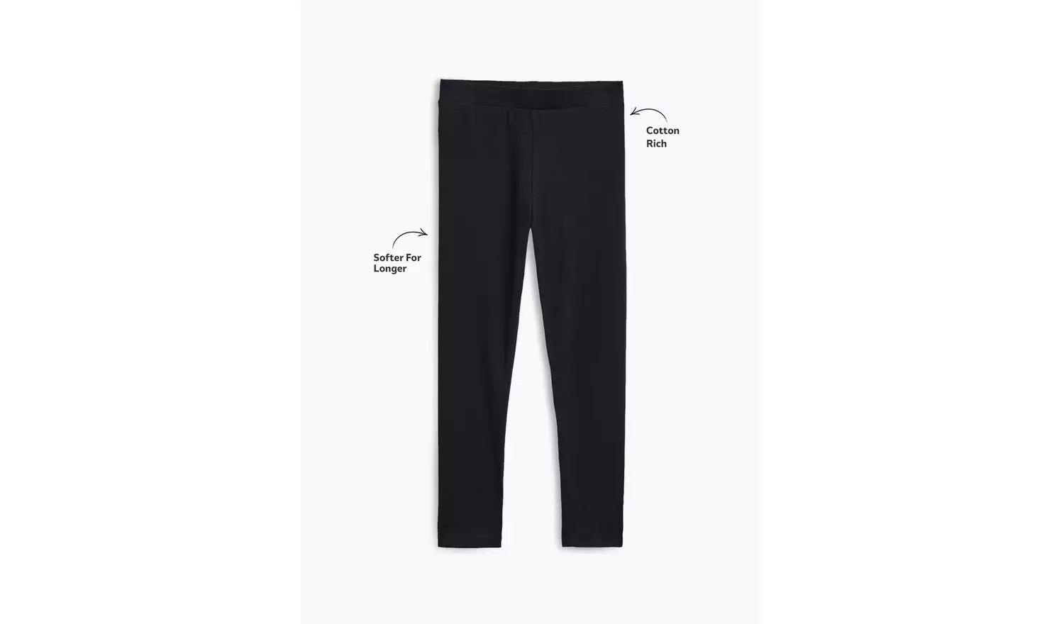 2 Pack Black Leggings 8 years