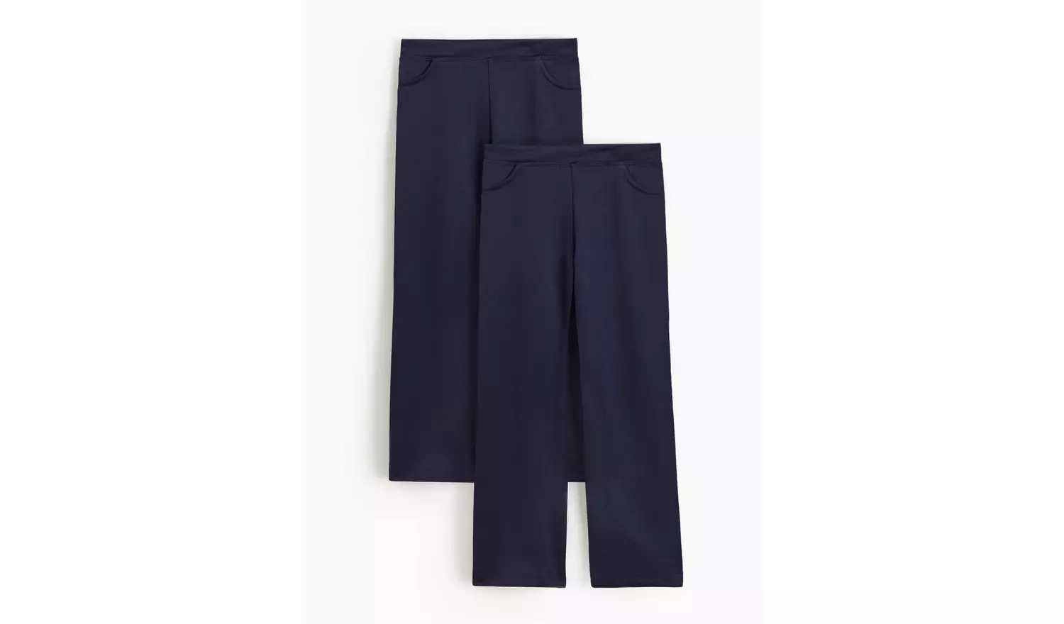 2 Pack Navy Jersey Trousers 8 years