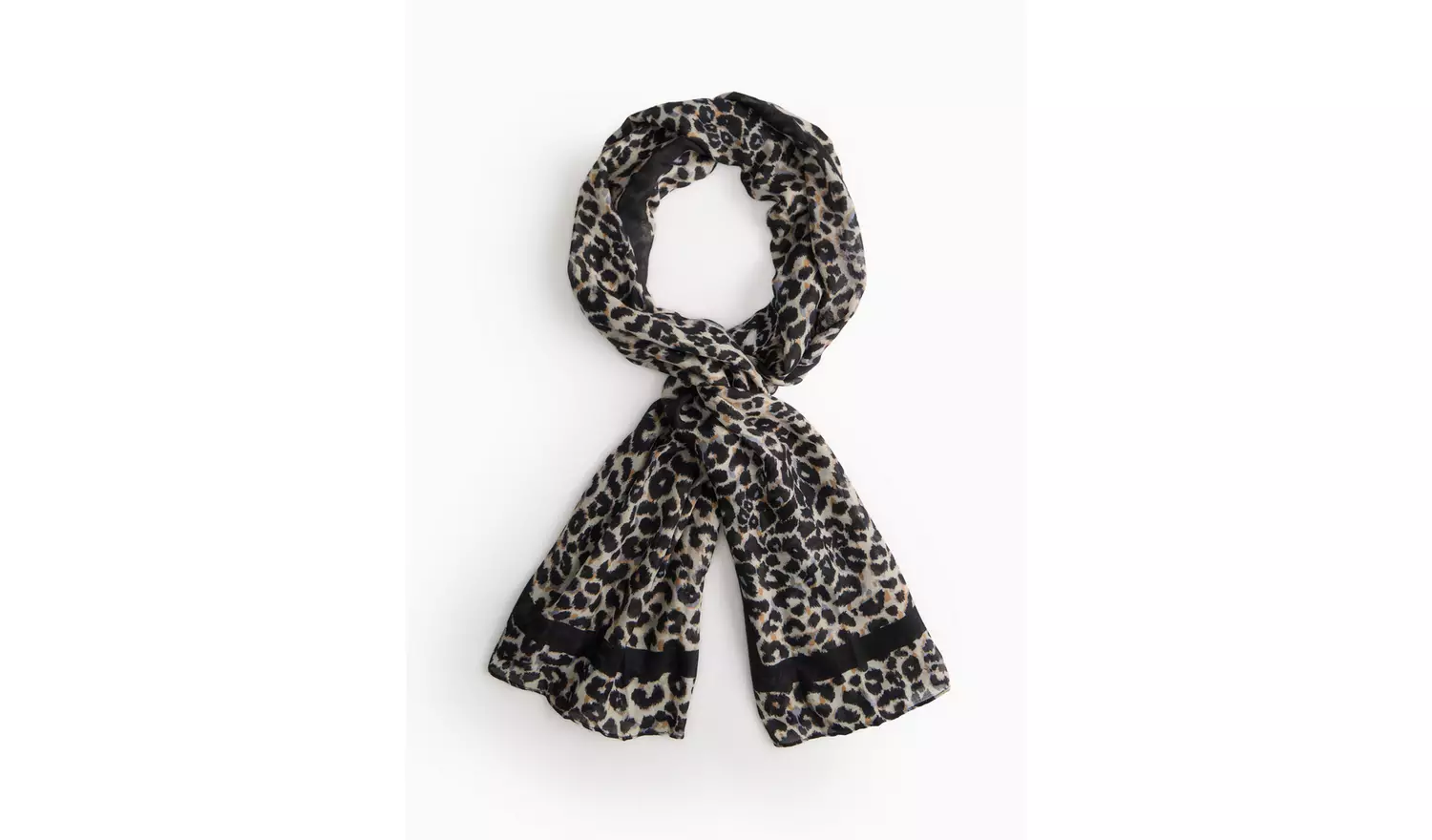Leopard Print Lightweight Scarf One Size