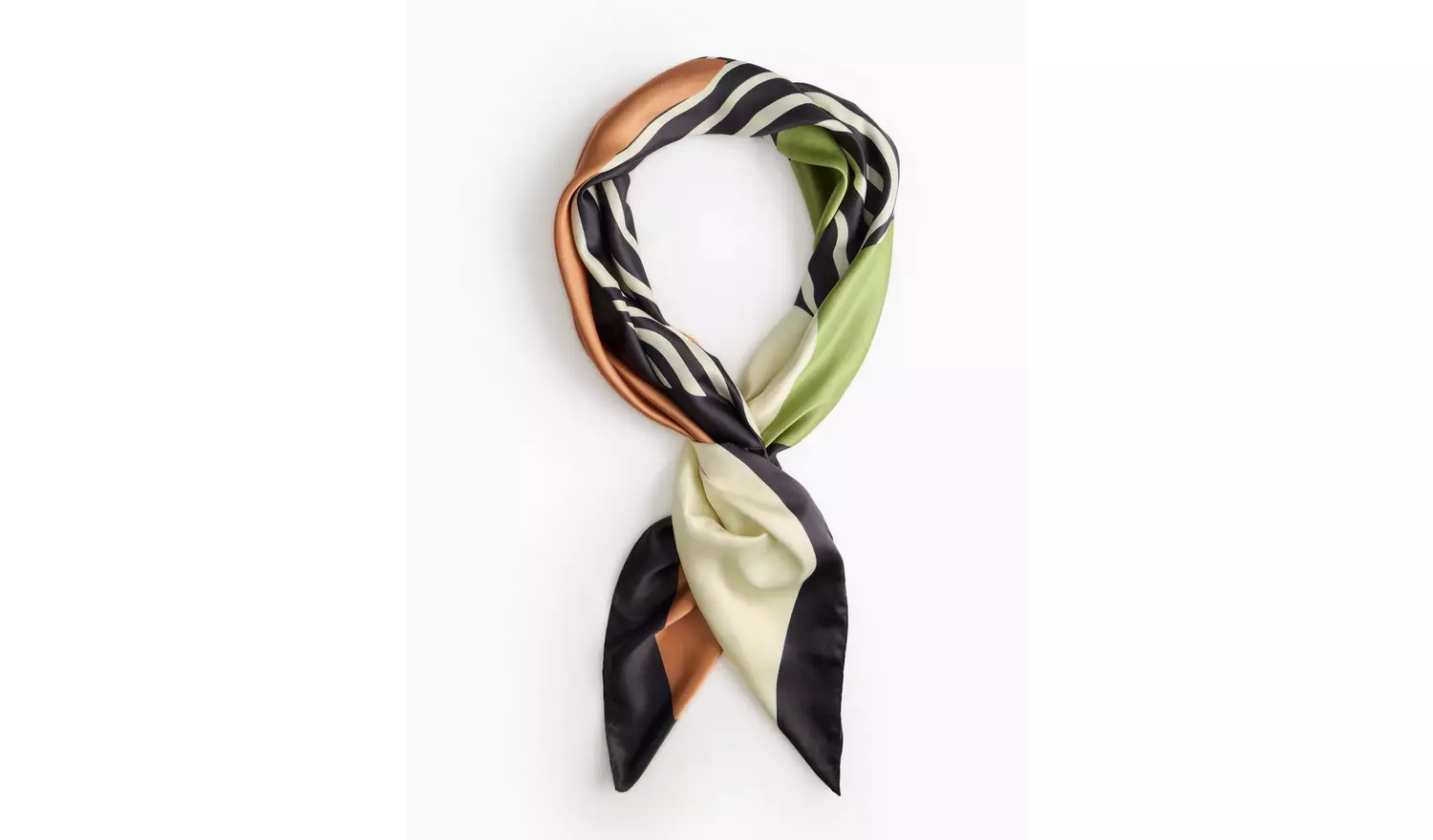 Geo Print Satin Scarf One Size