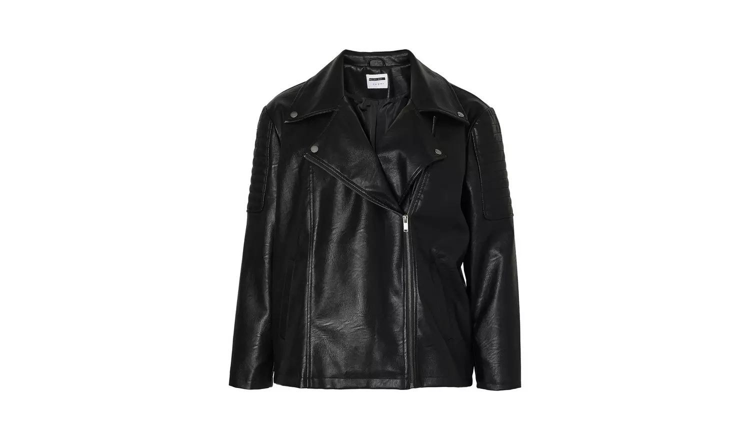 NOISY MAY Curve Faux Leather Biker Jacket 26