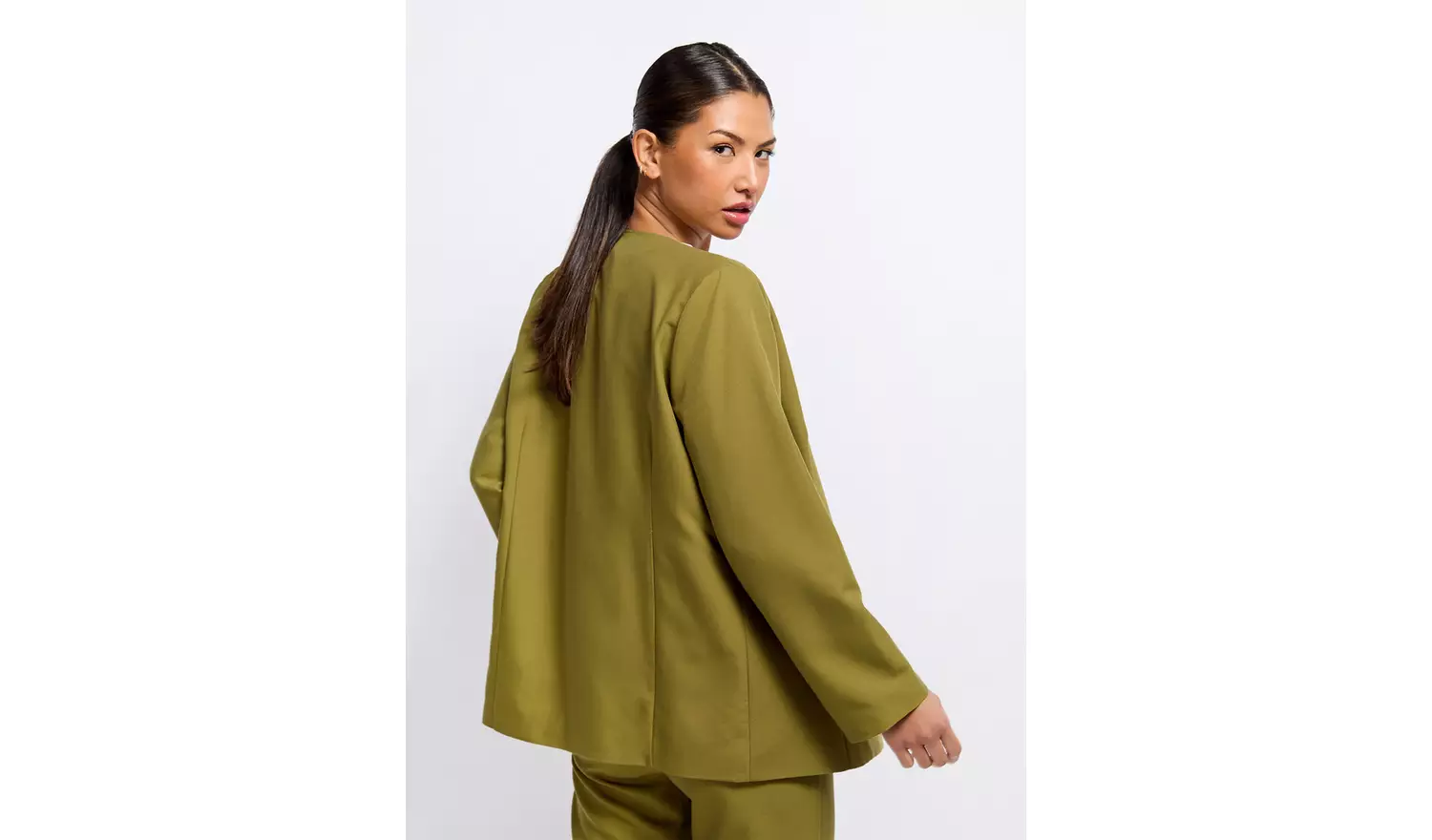 VOGUE WILLIAMS Olive Green Blazer 8