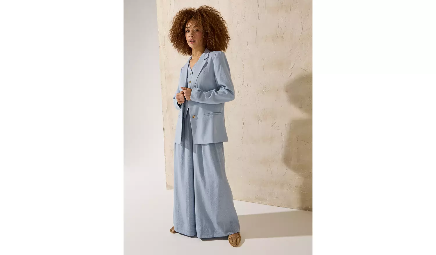 EVERBELLE Blue Soft Tailored Co-ord Blazer 12