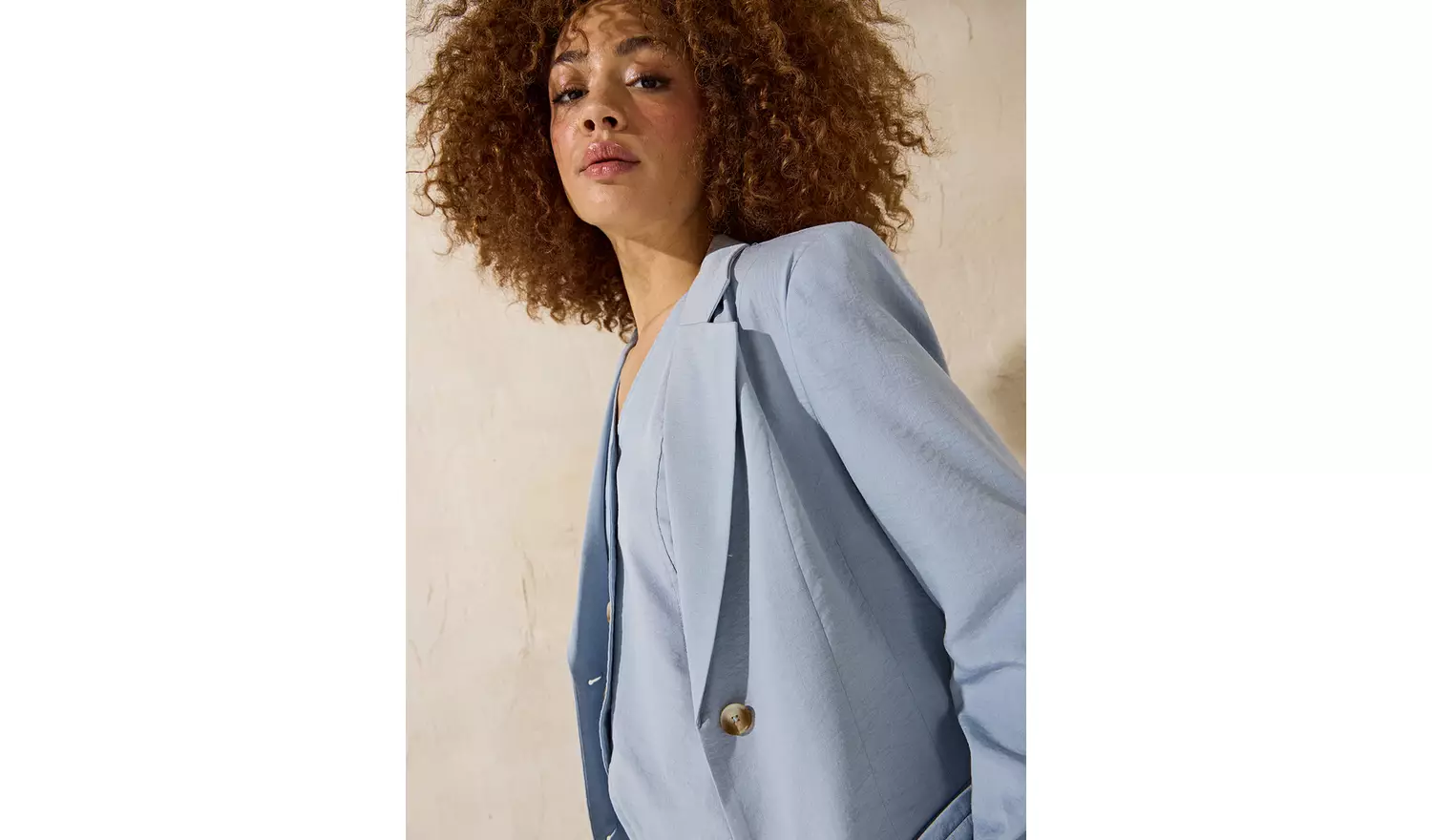 EVERBELLE Blue Soft Tailored Co-ord Blazer 12