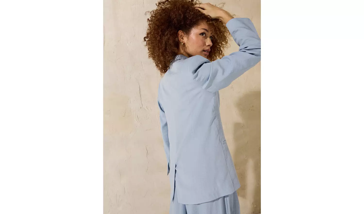 EVERBELLE Blue Soft Tailored Co-ord Blazer 22