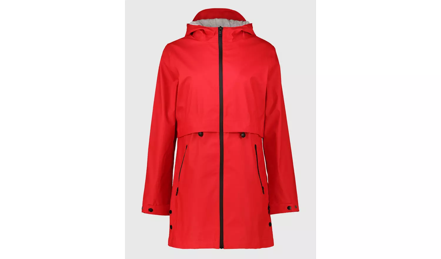 Red Rubber Waterproof Raincoat - 16