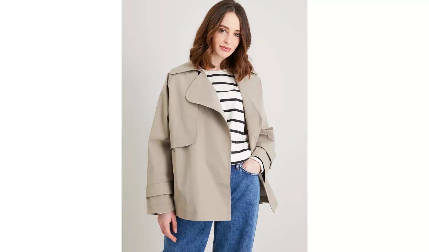 Stone Short Trench Coat - 10