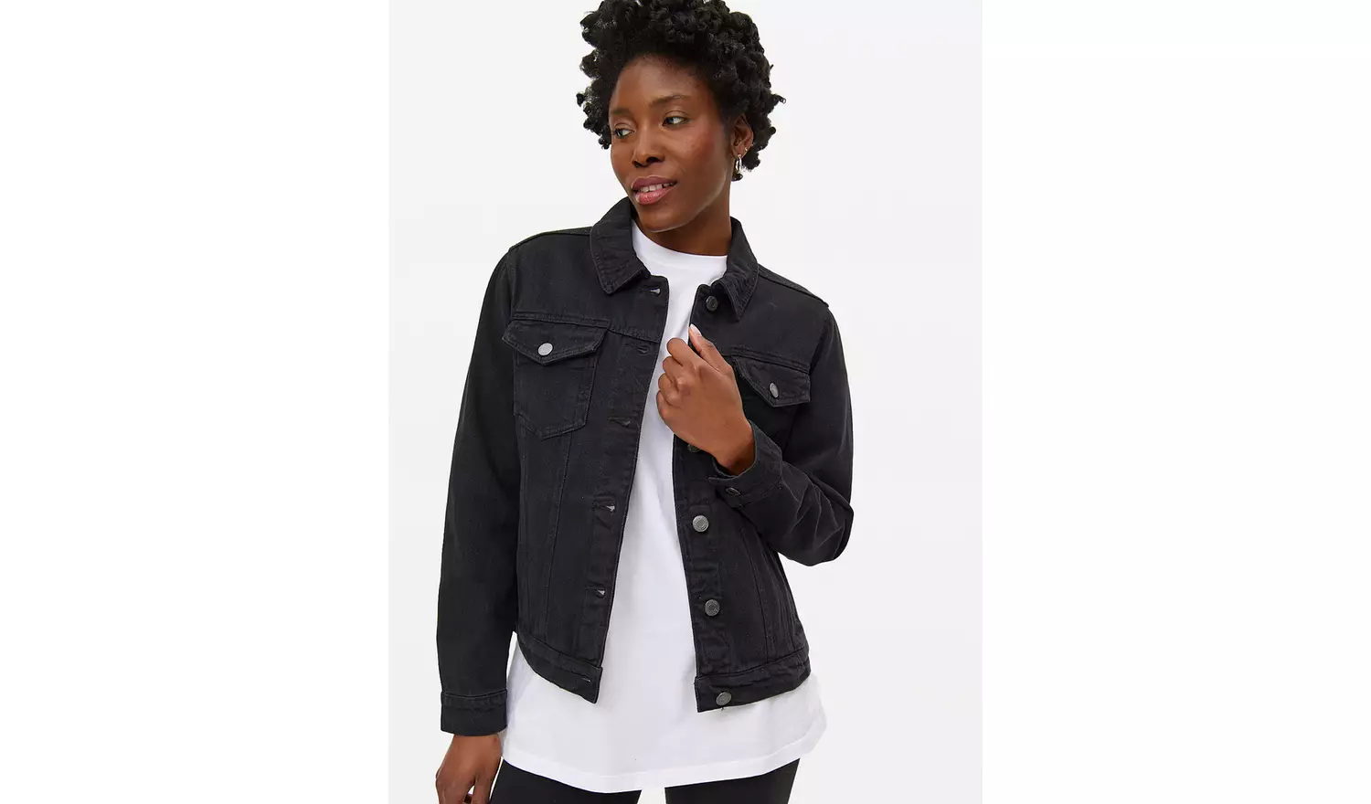Black Core Denim Jacket 10