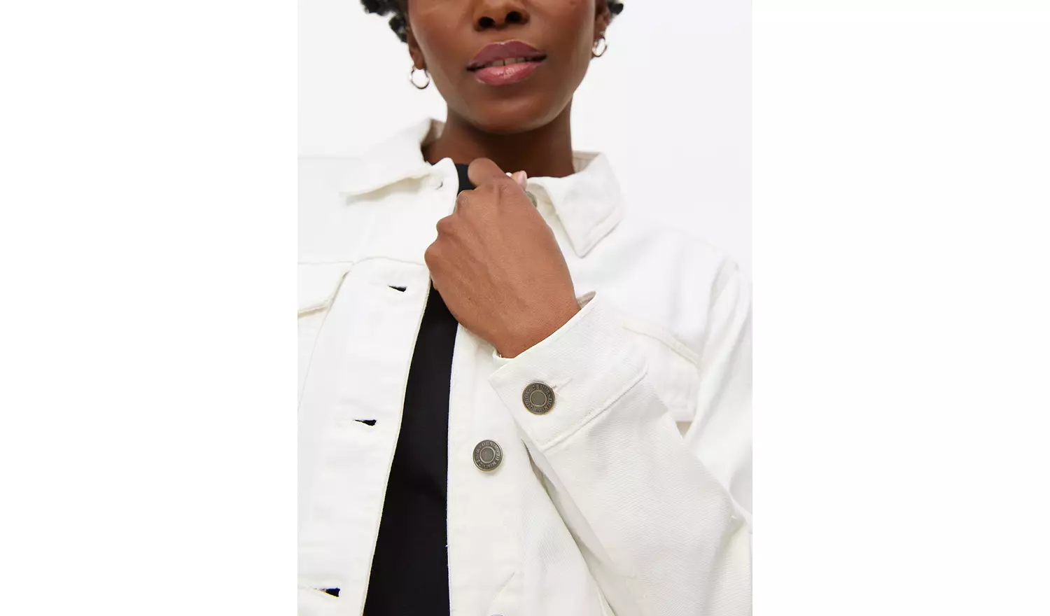 White Core Denim Jacket 22