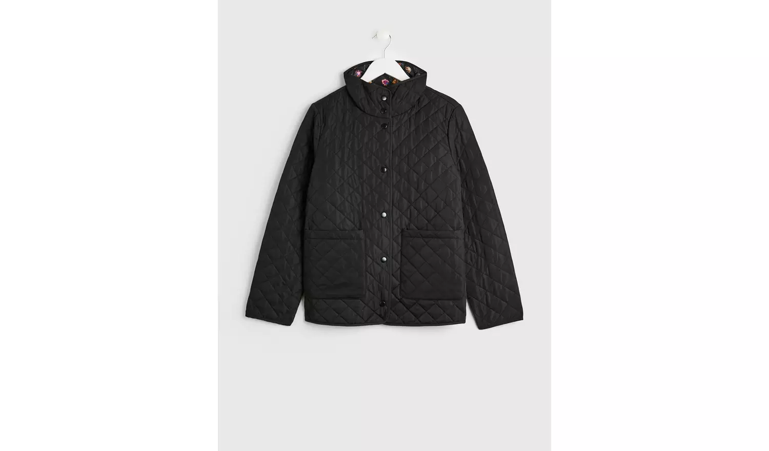 Black Reversible Quilted Jacket - 12