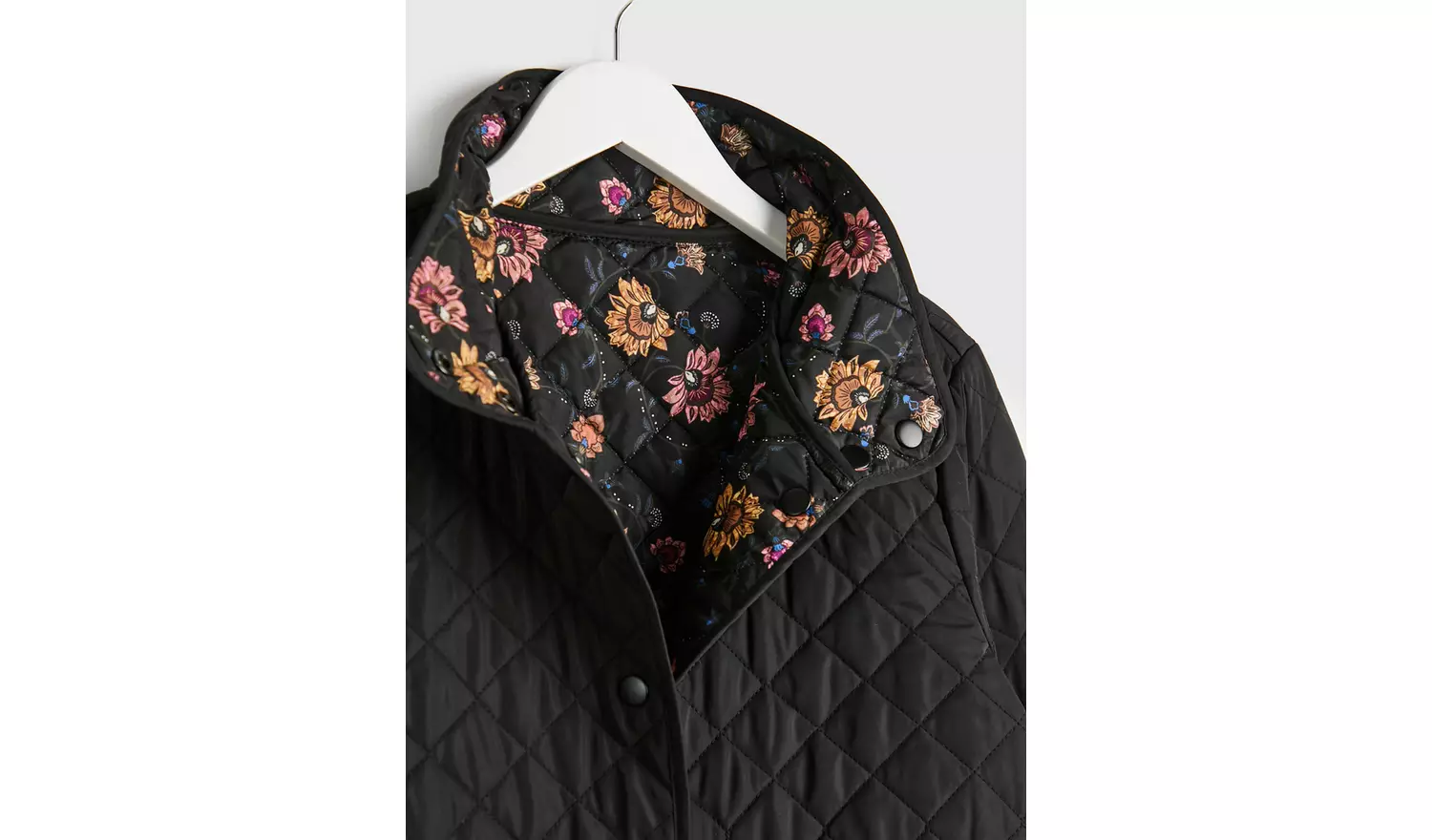 Black Reversible Quilted Jacket - 22