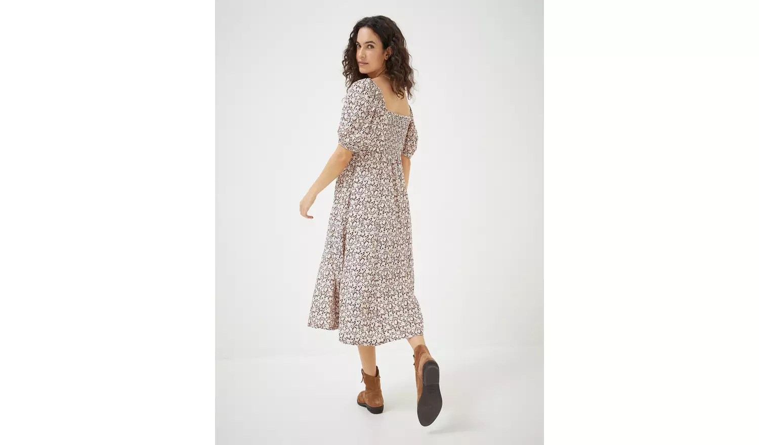 FATFACE Meadow Sprig Floral Tania Midi Dress - 8