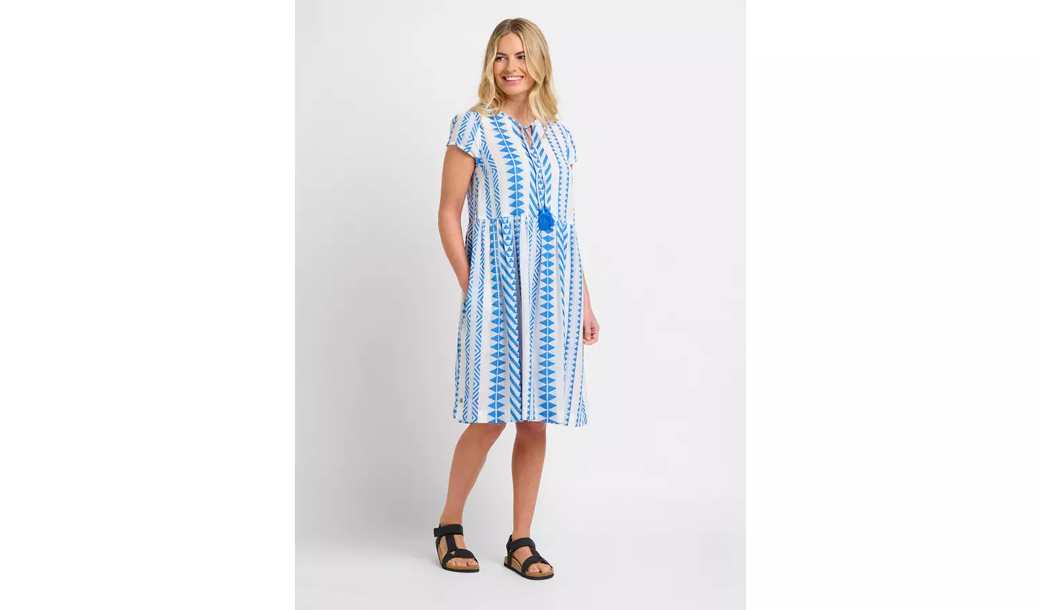 BRAKEBURN Blue Jaya Short Dress - 20