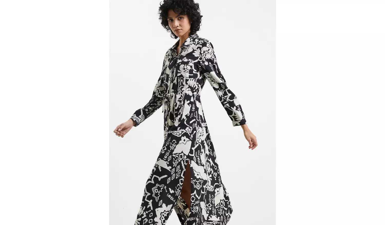 FRENCH CONNECTION Deon Delph Drape Dress 6