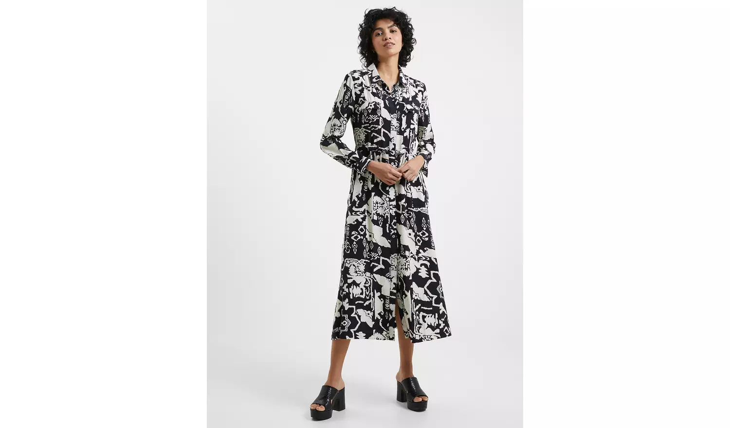 FRENCH CONNECTION Deon Delph Drape Dress 12