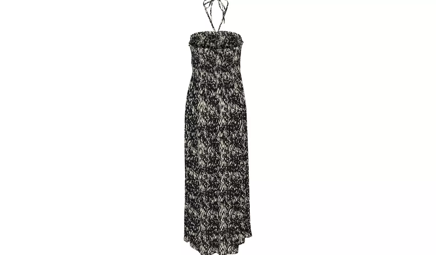 KAFFE Amber Tie Neck Strapless Maxi Dress Multi 16