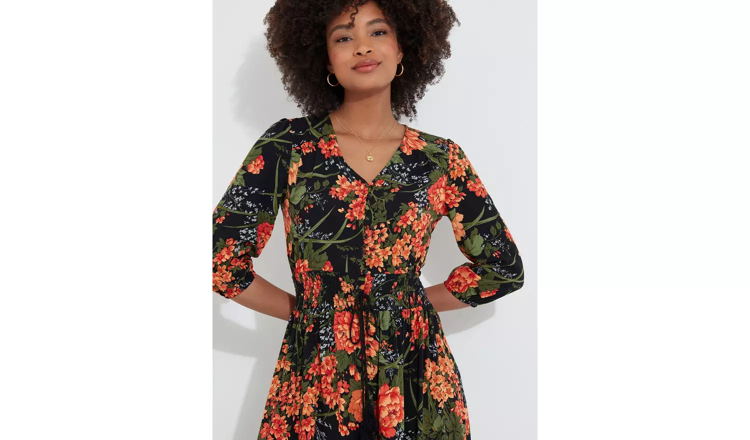 JOE BROWNS Floral Lace Back Maxi Dress 18