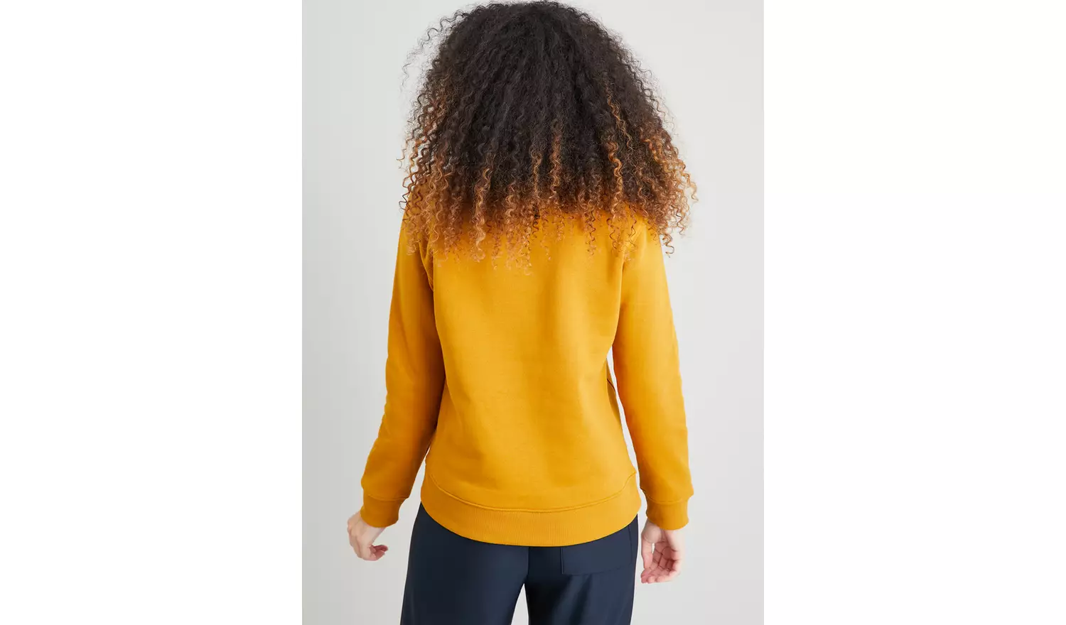 Mustard Regular Fit Sweatshirt - L