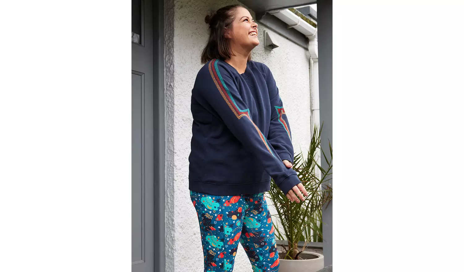 FRUGI Navy Lightning Bolt Juno Sweatshirt 14