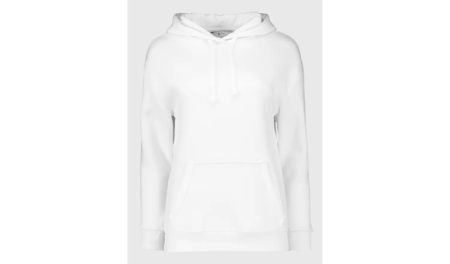 White Overhead Hoodie - M