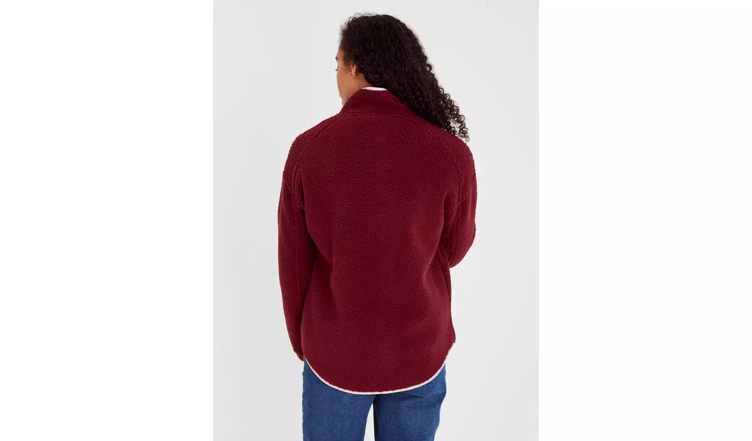 Dark Red Contrast Fleece10