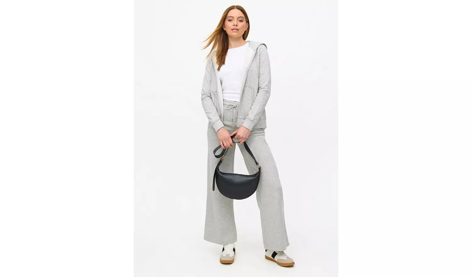 Grey Zip-Through Coord Hoodie XL