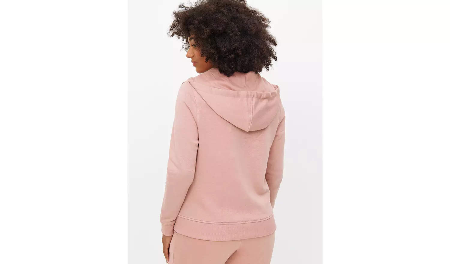 Pink Zip-Through Coord Hoodie S