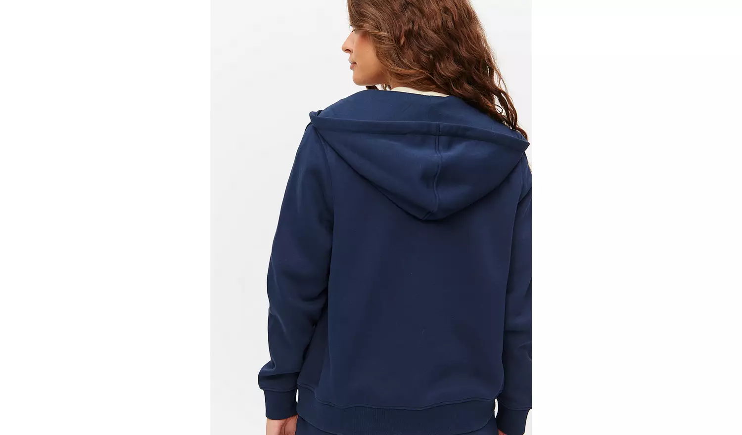 Navy Zip-Through Coord Hoodie L