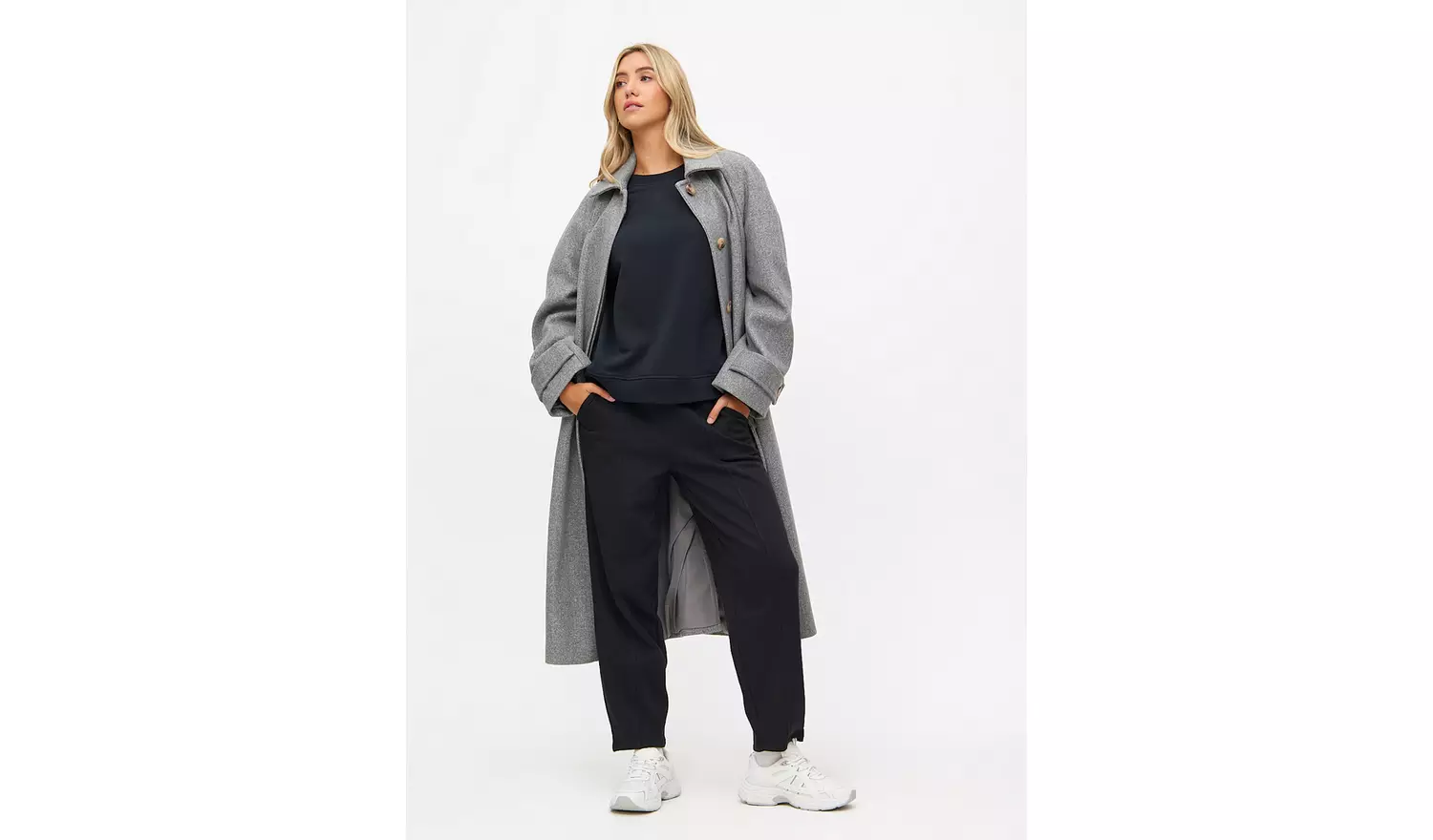 Black Relaxed Crew Neck Co-ord Sweatshirt S