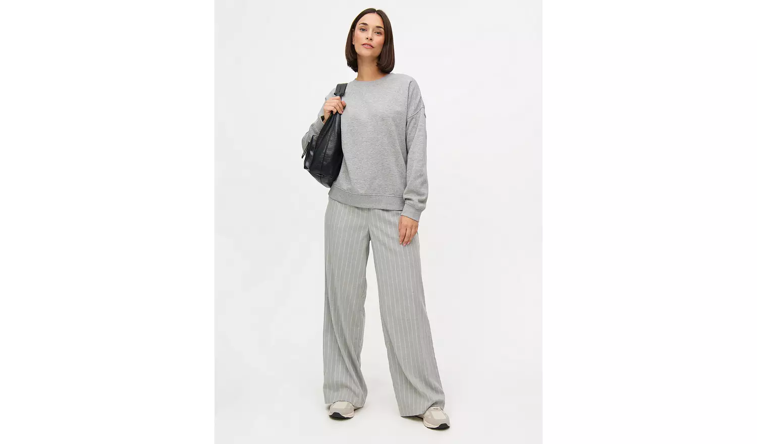 Grey Relaxed Crew Neck Co-ord Sweatshirt XXL