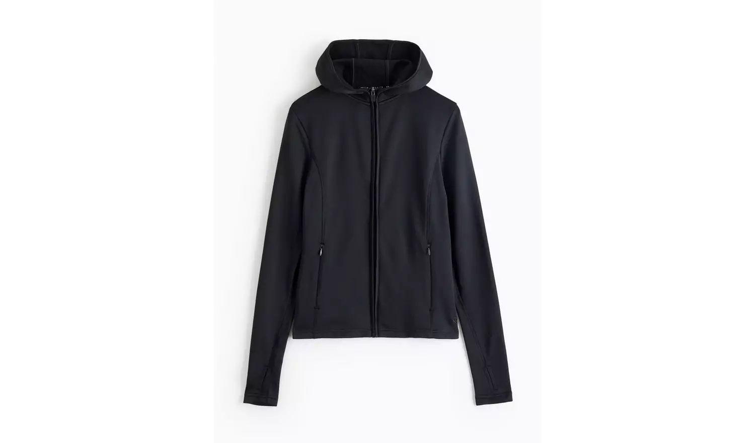 REAKTIV Black Brushed Fleece Zip-Through Hoodie XL