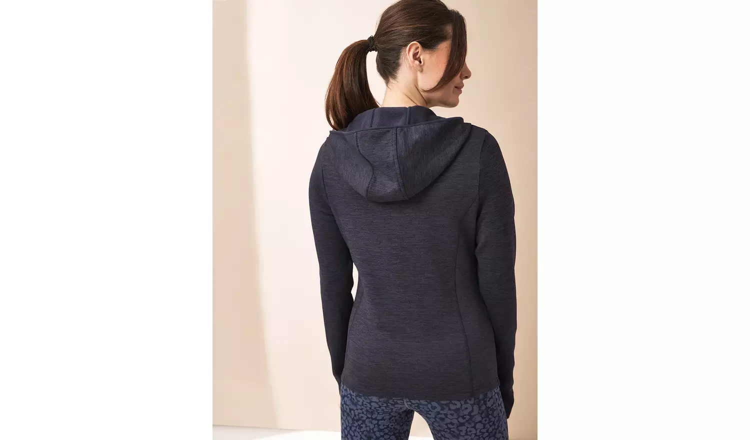 REAKTIV Navy Brushed Fleece Zip-Through Hoodie XL