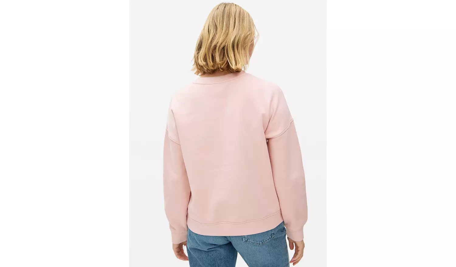 Pale Pink Relaxed Crew Neck Co-ord Sweatshirt XL