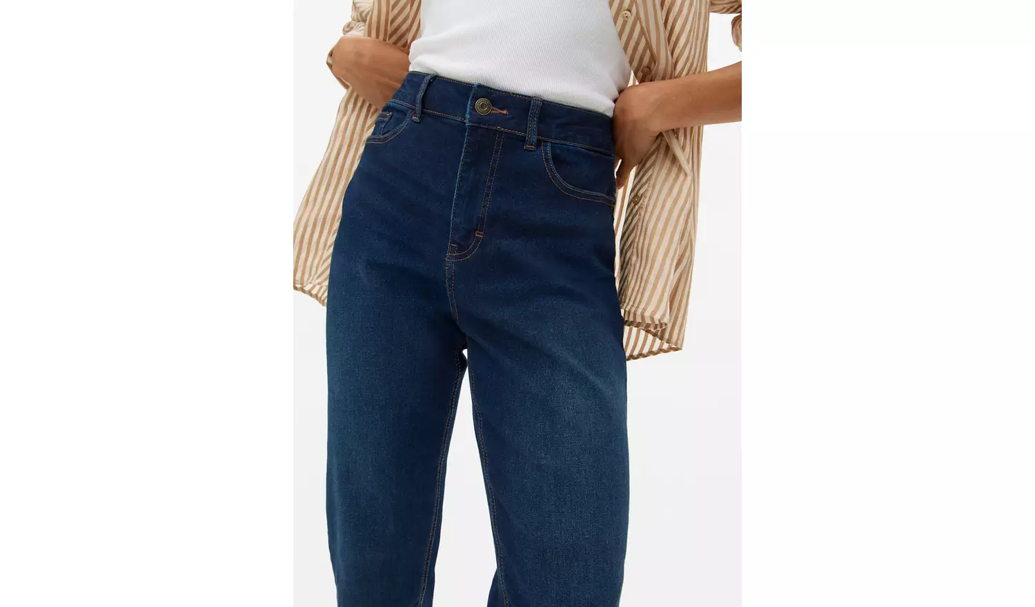 Dark Denim Straight Leg Jeans 10L