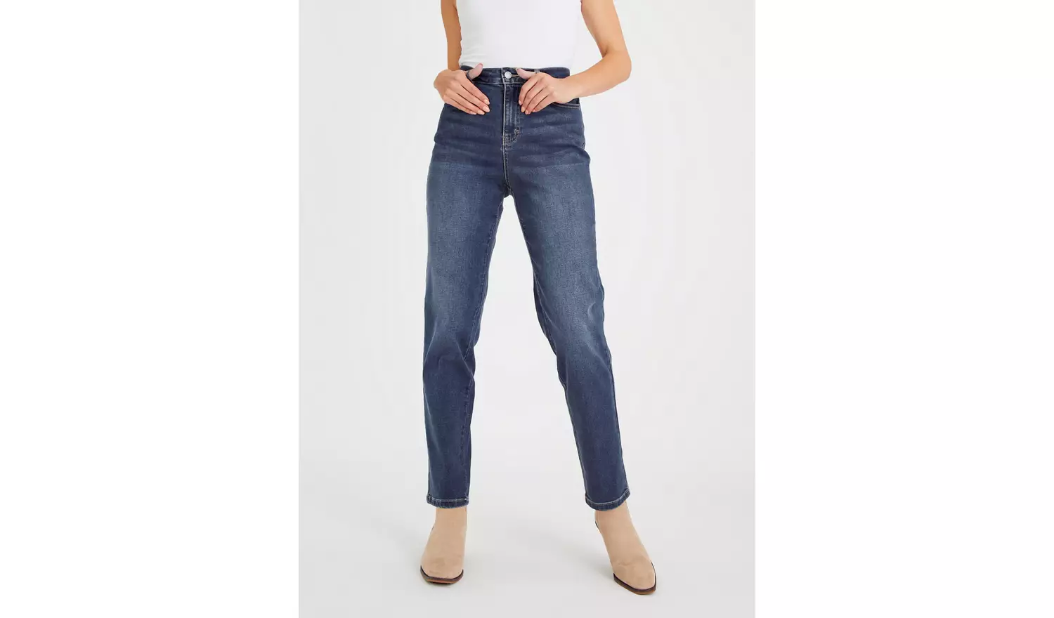 Blue Denim Straight Leg Jeans18R