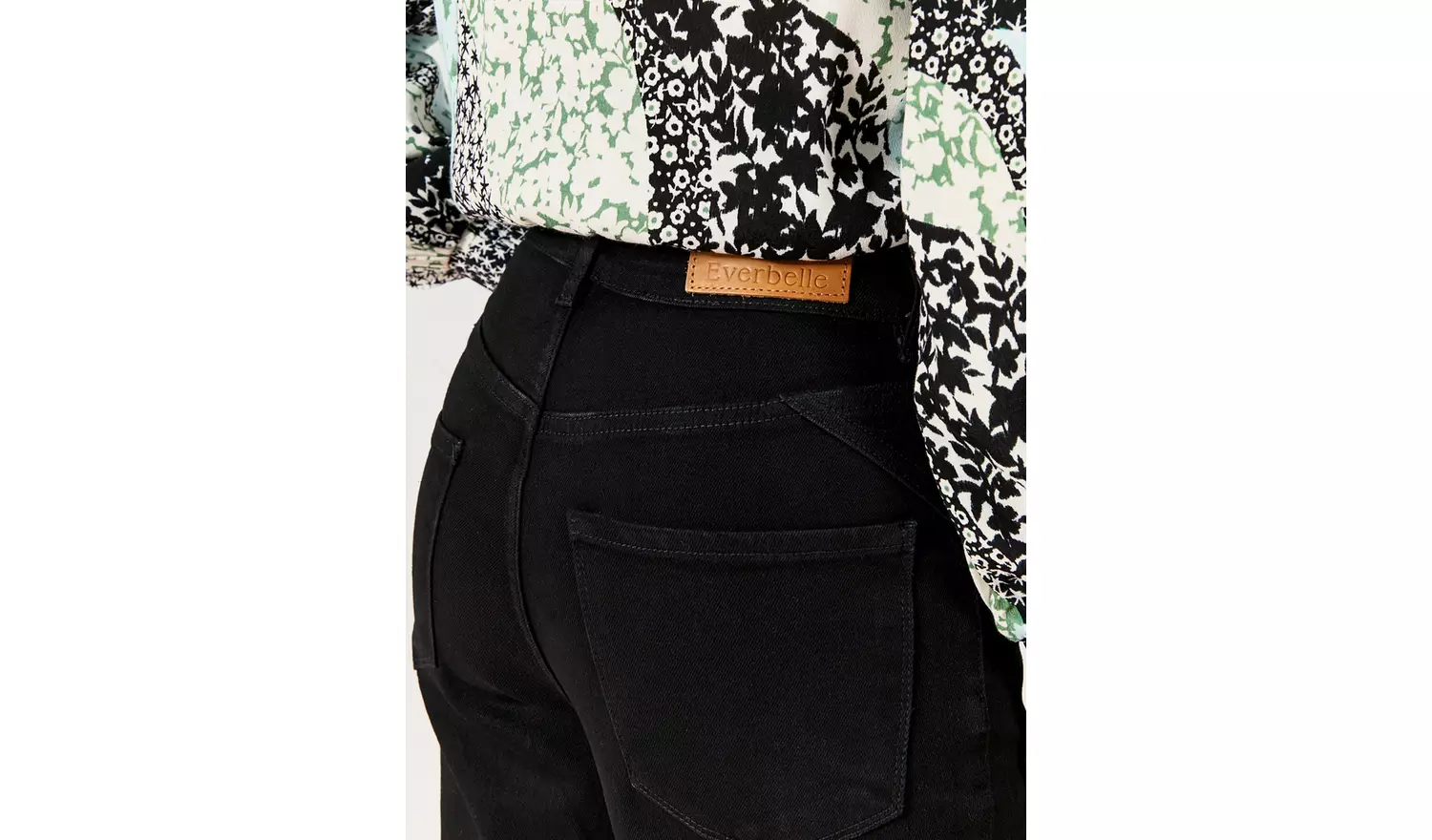 EVERBELLE Black Wash Slim Jeans 16
