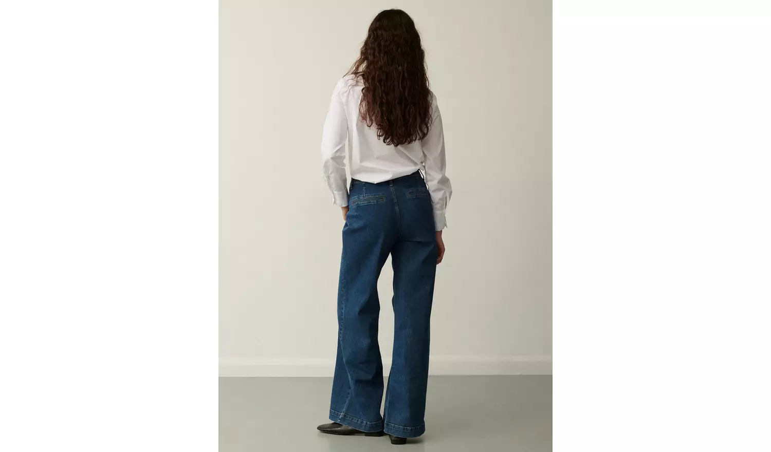 FINERY Tally Wide Leg Jeans 28