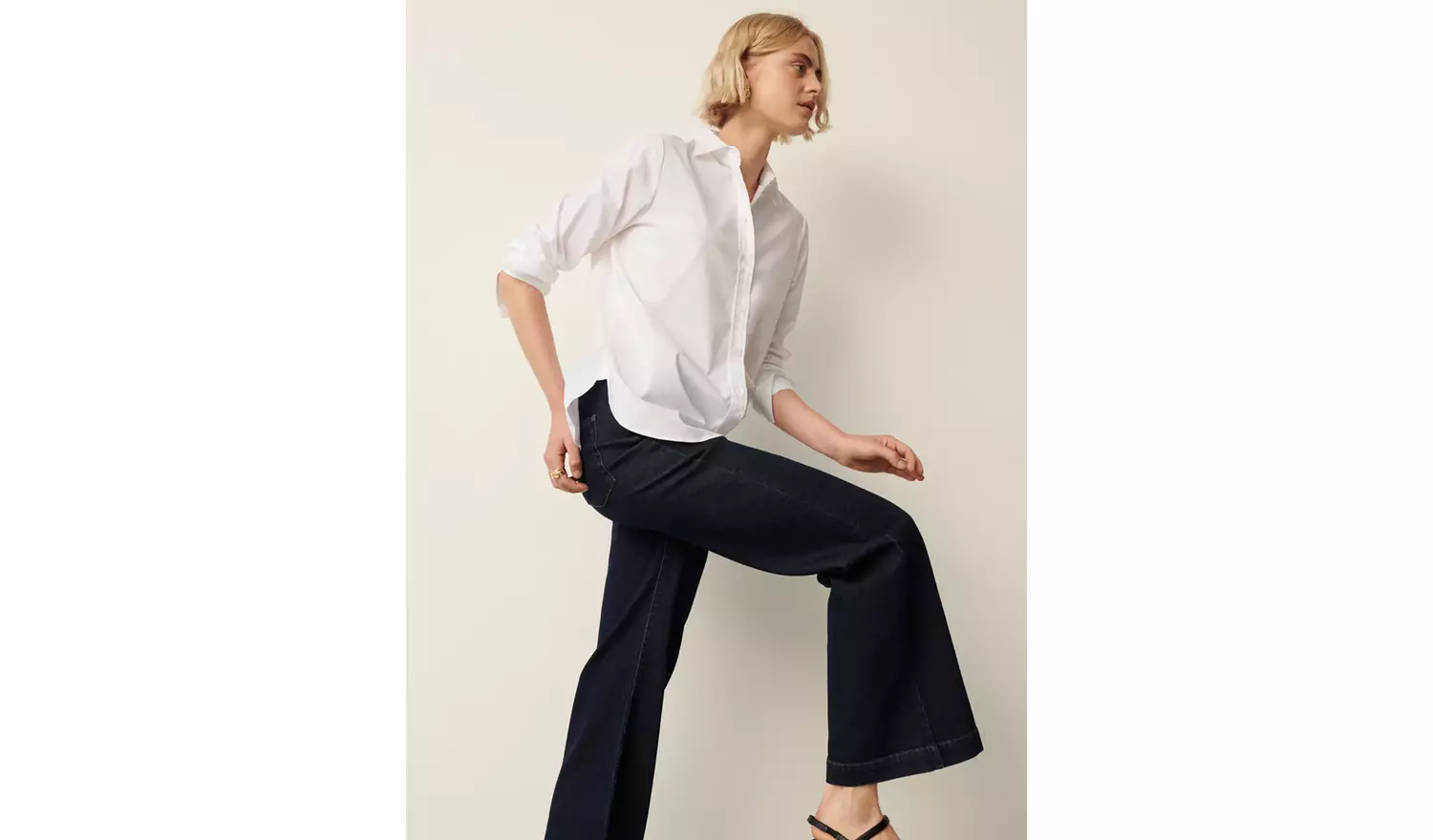 FINERY Gio Wide Leg Jeans 26