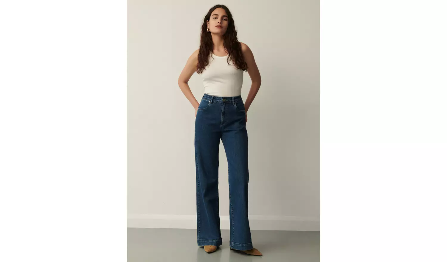 FINERY Gio Wide Leg Jeans 38