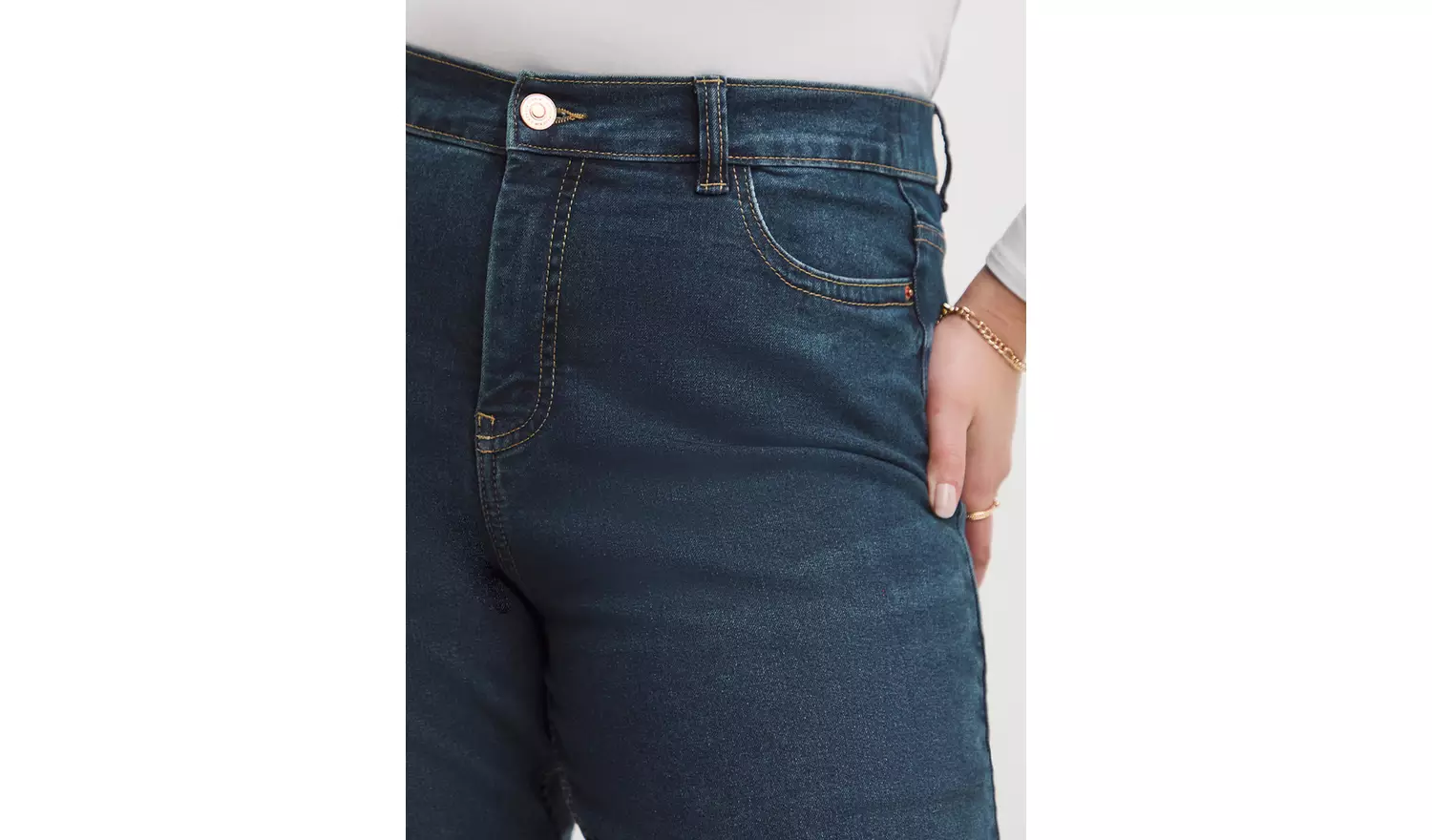 SIMPLY BE 24/7 Mid Vintage Blue Boyfriend Jean 10