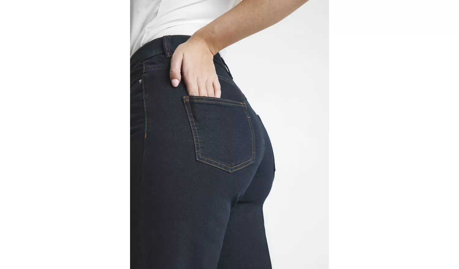 SIMPLY BE 24/7 Indigo Wide Leg Jean 16