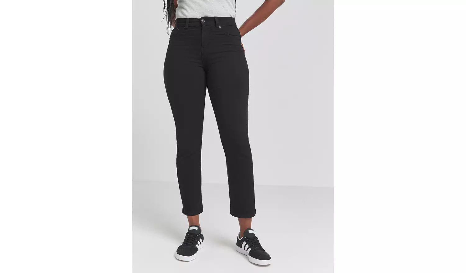 SIMPLY BE 24/7 Black Straight Leg Jean 26
