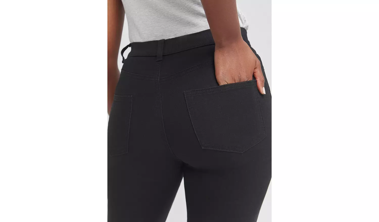 SIMPLY BE 24/7 Black Straight Leg Jean 24