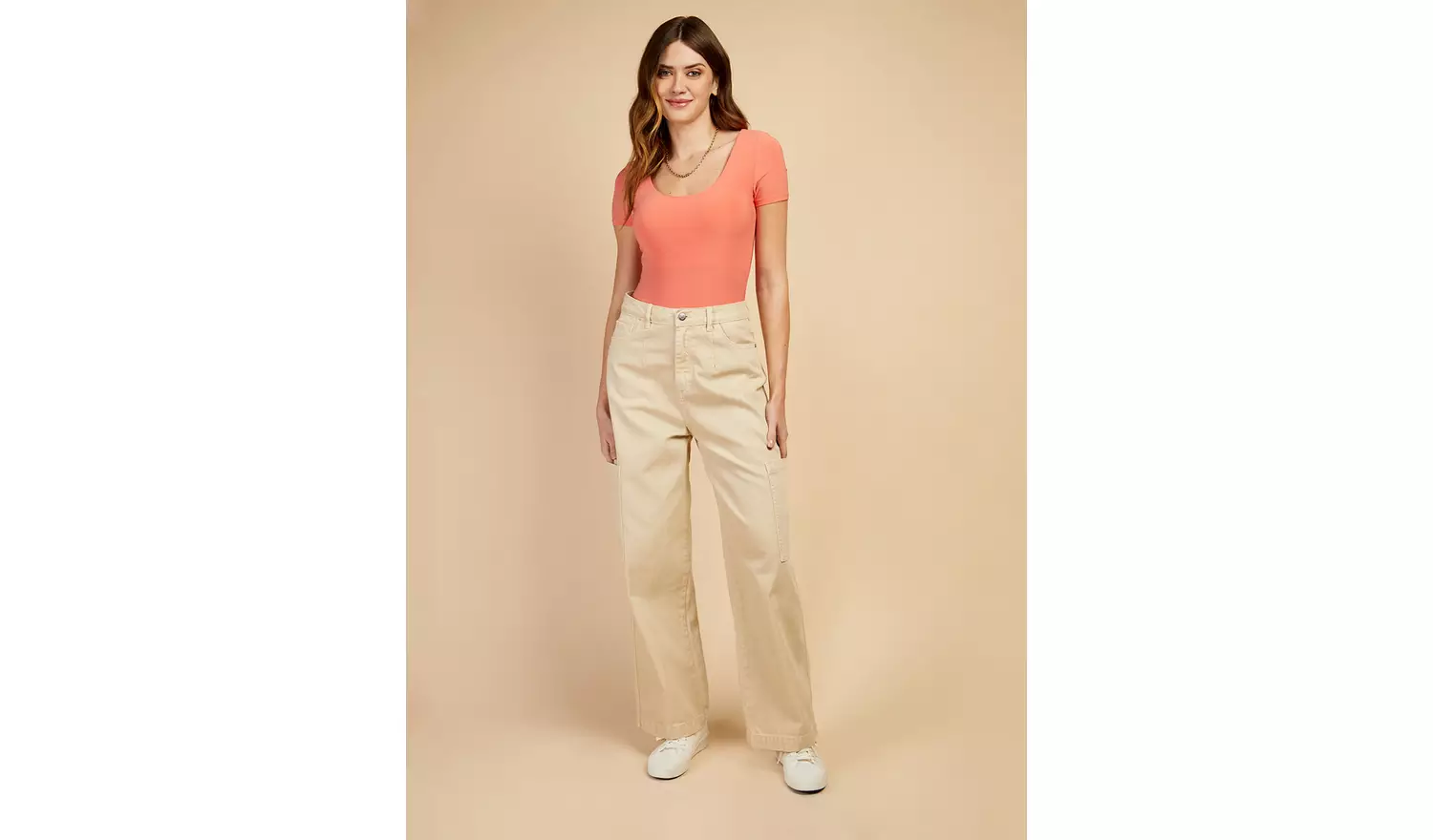 VOGUE WILLIAMS Stone Cargo Jeans 14