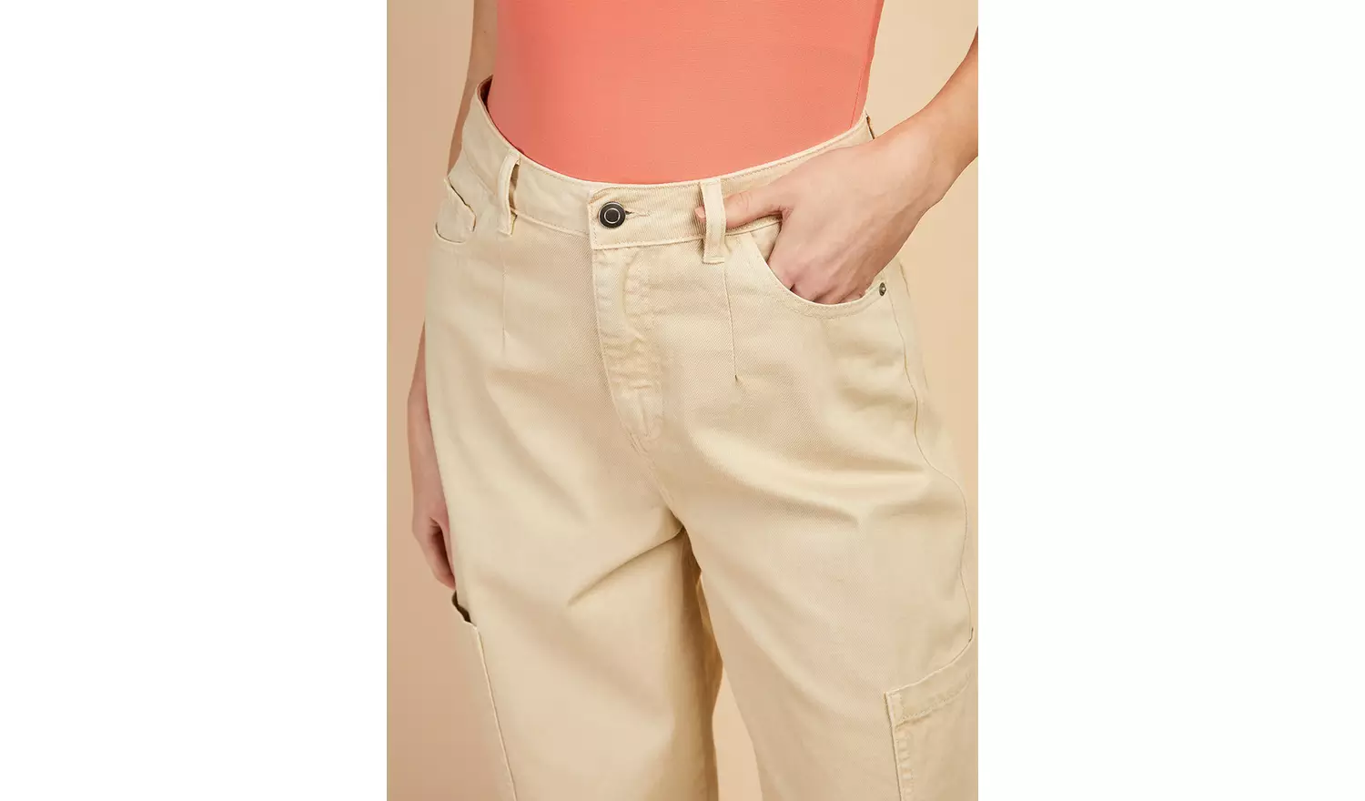 VOGUE WILLIAMS Stone Cargo Jeans 14