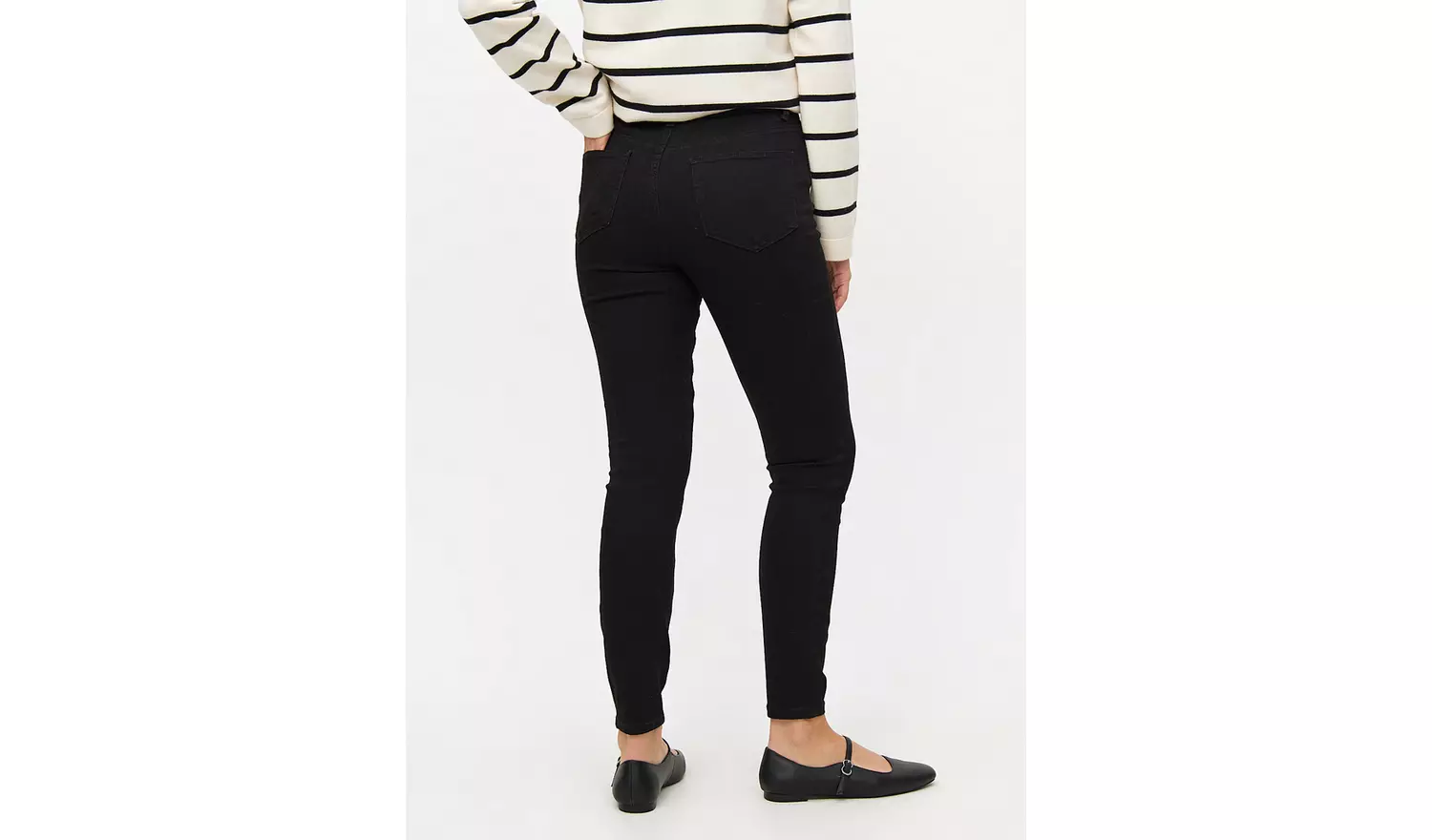 Black Mid-Rise Skinny Fit Denim jeans 18L