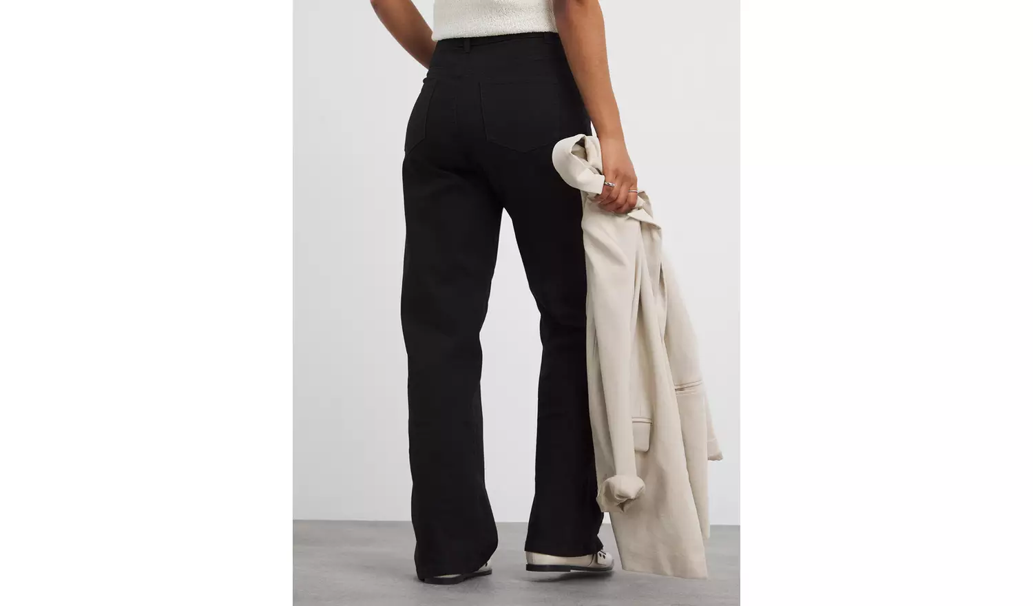 SIMPLY BE 24/7 Wide Jean Black 14