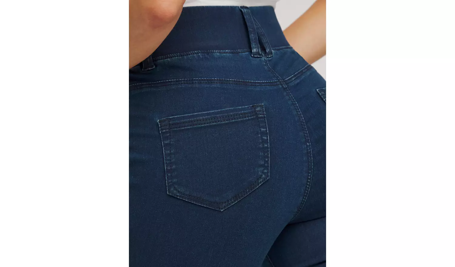 SIMPLY BE Slim Pull On Jegging Indigo 14