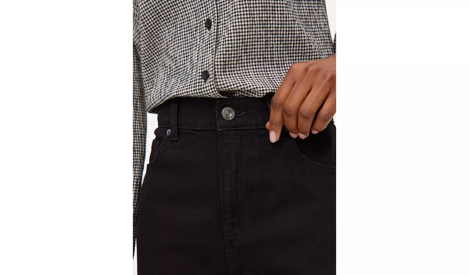 Black Denim Wide Leg Jeans20S